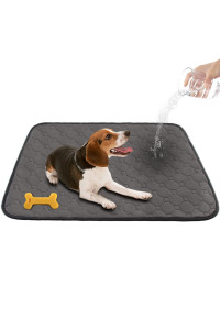 Washable Pee Pad for Dogs, Puppy Crate Training Pad Mat, 40x26in Super Fast Absorbent Reusable Waterproof Anti-Slip Dog Crate Pad Pet Pee Pads by MEIJIEM