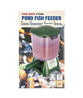 Fish Mate Pond Fish Feeder P7000 Programable Holds Up to 6.5 lbs of Food (1 Unit)