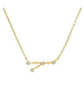 PAVOI 14K Yellow gold Plated Astrology constellation Horoscope Zodiac Necklace 16-18 - cancer