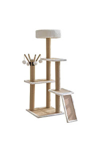 MIAOYO Cat Tree, Cat Condo with Cozy Cat Tower Furniture Kitty Activity Center Kitten Play House