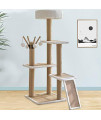 MIAOYO Cat Tree, Cat Condo with Cozy Cat Tower Furniture Kitty Activity Center Kitten Play House