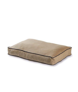 Happy Hounds Casey Medium (42 x 30 in.) Pewter Rectangle Indoor/Outdoor Pillow Style Dog Bed