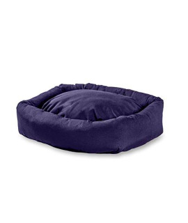 Happy Hounds Max Large/Extra Large (39 x 31 in.) Midnight Rectanlge Indoor/Outdoor Bumper Dog Bed