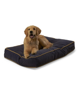 Buster Reversible Rectangle Pillow Style Dog Bed, Cobalt, Small (36 x 24 in.)