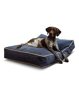 Happy Hounds Buster Medium (42 x 30 in.) Cobalt Rectangle Pillow Style Dog Bed