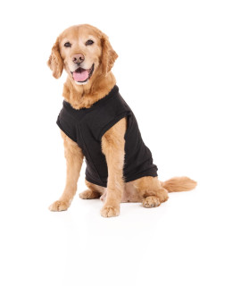 Espawda Casual Stretch Comfort Cotton Dog Sweatshirt Sweater Vest For Small Dogs, Medium Dogs, Big Dogs (X-Small, Black)