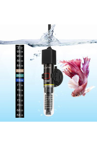 DaToo Mini Aquarium Heater 25W Small Fish Tank Heater 25 Watt with Free Thermometer Sticker