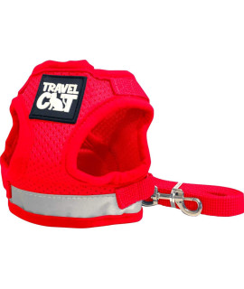Travel Cat: The True Adventurer - Reflective Cat and Kitten Harness and Leash Set for Walking - Lightweight, Breathable, Snug Fit - Strong Leash with Sturdy Snap Clip