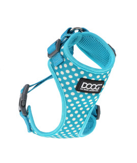 DOOG - All Weather 'Neoflex" Dog Harness, Flexible Neoprene Breathable Mesh Padding Light Wetsuit Material Water Friendly Draws Moisture Away Fir Skin Easy Fit Small, Medium, Large, XL Soft