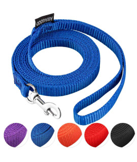 AMAGOOD 6 FT Puppy/Dog Leash, Strong and Durable Traditional Style Leash with Easy to Use Collar Hook,Dog Lead Great for Small and Medium and Large Dog (3/8 in x 6 ft(Pack of 1), Blue)