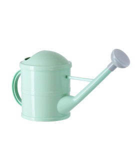 Small Mint green Plastic Watering can with Long Spout Sprinkler Head for garden, Indoor and Outdoor Plants, Flowers (04 gallon)