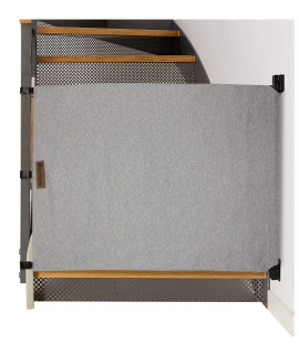 The Stair Barrier Baby and Pet Gate: Banister to Wall Baby Gate - Safety Gates for Kids or Dogs - Fabric Baby Gate for Stairs with Banisters- 36" - 43" Wide, 32" Height - Made in The USA