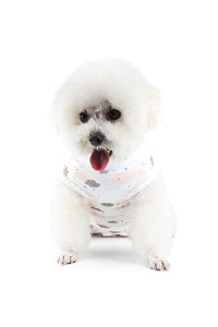 Etdane Recovery Suit for Dog cat After Surgery Dog Surgical Recovery Onesie Female Male Pet Bodysuit Dog cone Alternative Abdominal Wounds Protector White cloudLarge
