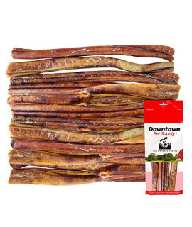 Downtown Pet Supply - Jumbo Bully Sticks for Large Dogs - Dog Dental Treats & Rawhide-Free Dog Chews - Protein, Vitamins & Minerals Dog Treats - USA Grass-Fed Beef Sticks - Bulk Bag - 6in - 1 lbs