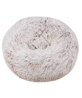 ZEJEUER Soft Washable Comfortable Pet Bed Round Nest Sleeping Sofa for Cats and Dogs GS010 (Diameter:31 inches (80cm), Gradient Coffee)