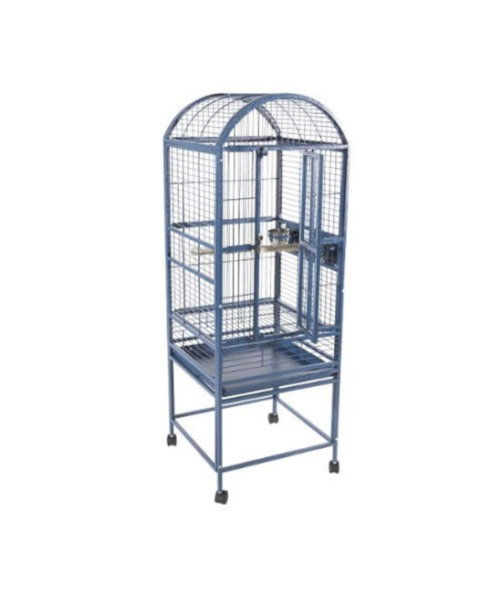 A&E cage co. Small Dome Top Bird cage 18x18x51 Blue (9001818 Blue)