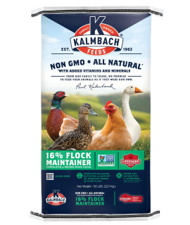 Kalmbach Feeds All Natural Non-GMO Flock Maintainer Pellets for Mixed Flocks of Poultry