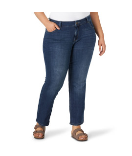 Lee Womens Plus Size Regular Fit Bootcut Jeans, Compass, 26 Us