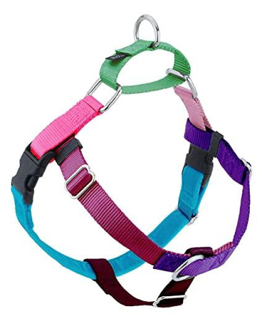 2 Hounds Design Freedom No Pull Dog Harness | Adjustable Gentle and Comfortable Control for Easy Dog Walking | for Small Medium and Large Dogs | Made in USA