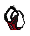 Voyager Step-in Lock Pet Harness - All Weather Mesh, Adjustable Step in Harness for Cats and Dogs by Best Pet Supplies - Red/Black Trim, XXS