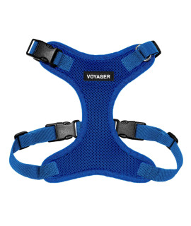 Voyager Step-in Lock Pet Harness - All Weather Mesh, Adjustable Step in Harness for Cats and Dogs by Best Pet Supplies - Royal Blue, XS