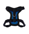 Voyager Step-in Lock Pet Harness - All Weather Mesh, Adjustable Step in Harness for Cats and Dogs by Best Pet Supplies - Royal Blue/Black Trim, XXS