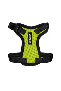 Voyager Step-in Lock Pet Harness - All Weather Mesh, Adjustable Step in Harness for Cats and Dogs by Best Pet Supplies - Lime Green/Black Trim, XXS