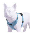 Voyager Step-in Lock Pet Harness - All Weather Mesh, Adjustable Step in Harness for Cats and Dogs by Best Pet Supplies - Baby Blue, L