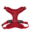 Voyager Step-in Lock Pet Harness - All Weather Mesh, Adjustable Step in Harness for Cats and Dogs by Best Pet Supplies - Red, XL