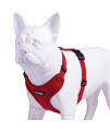 Voyager Step-in Lock Pet Harness - All Weather Mesh, Adjustable Step in Harness for Cats and Dogs by Best Pet Supplies - Red, XL