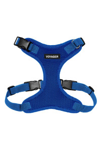 Voyager Step-in Lock Pet Harness - All Weather Mesh, Adjustable Step in Harness for Cats and Dogs by Best Pet Supplies - Royal Blue, S