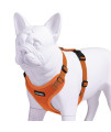 Voyager Step-in Lock Pet Harness - All Weather Mesh, Adjustable Step in Harness for Cats and Dogs by Best Pet Supplies - Orange, M