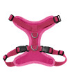 Voyager Step-in Lock Pet Harness - All Weather Mesh, Adjustable Step in Harness for Cats and Dogs by Best Pet Supplies - Fuchsia, S