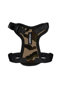 Voyager Step-in Lock Pet Harness - All Weather Mesh, Adjustable Step in Harness for Cats and Dogs by Best Pet Supplies - Army/Black Trim, XXXS