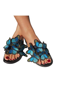 Sandals for Women Wide Width,2020 Butterfly Comfy Platform Sandal Shoes Summer Beach Travel Fashion Slipper Flip Flops