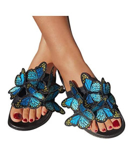 Sandals for Women Wide Width,2020 Butterfly Comfy Platform Sandal Shoes Summer Beach Travel Fashion Slipper Flip Flops