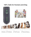 Sumao Anti Barking Device, Ultrasonic Bark Control Devices, Handheld Barking Dog Deterrent of 16.4FT with LED Indicate Anti-bark Device for Dogs Behavior Training & Barking Control (Grey)