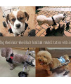 Dog Wheelchair, Adjustable 2-Wheel Aluminum Alloy Pet Wheelchair Helps to Restore Pet's Hind Legs.