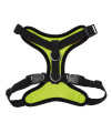 Voyager Step-in Lock Pet Harness - All Weather Mesh, Adjustable Step in Harness for Cats and Dogs by Best Pet Supplies - Lime Green/Black Trim, S