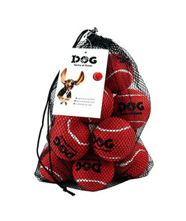 AMA SPORT Dog Pet Red Tennis Balls Toys for Puppy Balls Small Medium Dogs,Designed for Dog Floating,Water-Hunting,Fetch,Fun Playing,Daily Exercise,mid-air catching A