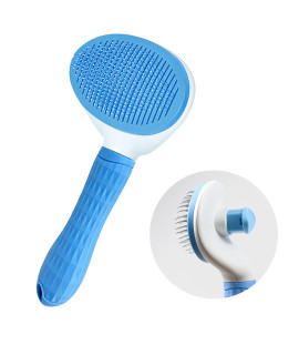 cat Brush, ELS PET Self cleaning Dog Brush for Shedding, Dog grooming Brush Removes Loose Undercoat, Dog comb with Massage Particles, cat Dog Hair Brush for Long Haired Short Haired Dogs, cats