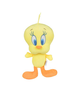 LOONEY TUNES for Pets Tweety Bird Big Head Plush Dog Toy | Officially Licensed Warner Bros Dog Chew Toy | Plush and Squeaky Dog Toy Stuffed Animal for Pets