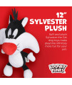 LOONEY TUNES for Pets Sylvester The Cat Big Head Plush Dog Toy | Officially Licensed Warner Brothers Dog Toy | Large Stuffed Animal for Dogs, 12 Inches