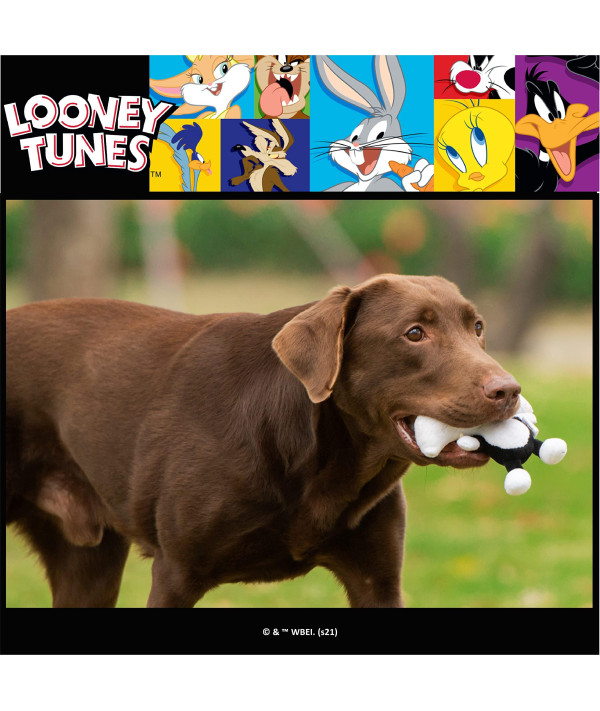 Fetch for Pets Looney Tunes Bugs Bunny Big Head Plush Dog Toy