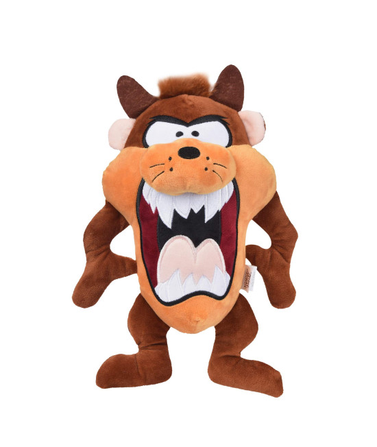 LOONEY TUNES for Pets Tasmanian Devil Taz Big Head Plush Dog Toy, Stuffed Animal for Dogs 12-Inch Jumbo Dog Toy for All Dogs Officially Licensed Dog Toy from Warner Bros