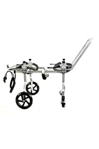 The Dog Wheelchair Can Be Adjusted to The Whole Body Aluminum Alloy Four-Wheel Pet Wheelchair, Suitable for Disabled Paralyzed Pets.