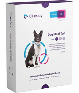 ClueJay from Home Dog Stool Test Level 1 for Intestinal Parasites (Worms)