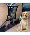 DYKESON Pet Barrier Dog car Net Barrier with Auto Safety Mesh Organizer Baby Stretchable Storage Bag Universal for cars, SUVs -Easy Install,Safer to Drive with Pets and children, 2 Layer