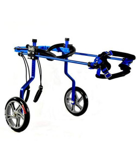 Cora Pet Adjustable 2-Wheel Aluminum Alloy Dog Wheelchair, Hind Leg Rehabilitation, Suitable for Disabled and Frail Pets.