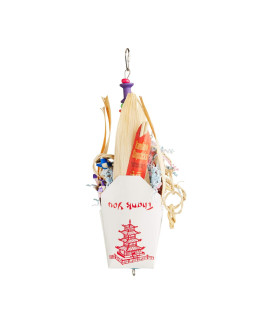 You & Me Chinese Takeout Foraging Bird Toy, Medium